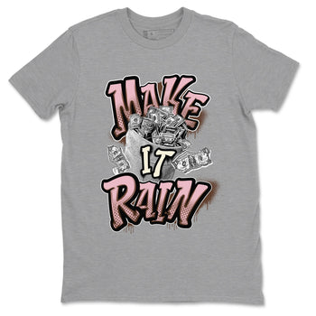 Dunk Cacao Wow And Pink Foam shirts to match jordans Make It Rain Money sneaker match tees Dunk Cacao Wow And Pink Foam SNRT Sneaker Tees streetwear brand Heather Grey 2 unisex cotton tee
