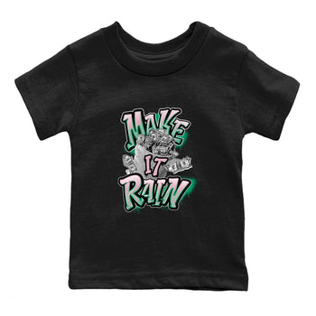 Dunk Low Medium Soft Pink Malachite shirt to match jordans Make It Rain Money sneaker tees Dunk Medium Soft Pink Malachite SNRT sneaker release tees baby toddler Black 2 cotton Shirt