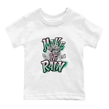 Dunk Low Medium Soft Pink Malachite shirt to match jordans Make It Rain Money sneaker tees Dunk Medium Soft Pink Malachite SNRT sneaker release tees baby toddler White 2 cotton Shirt
