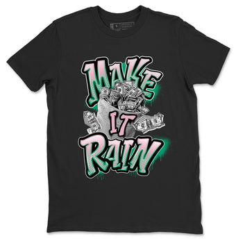 Dunk Low Medium Soft Pink Malachite shirt to match jordans Make It Rain Money sneaker tees Dunk Medium Soft Pink Malachite SNRT Sneaker Release Tees unisex cotton Black 2 crew neck shirt