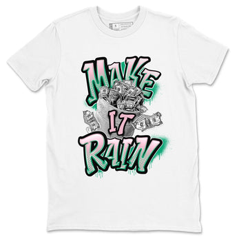 Dunk Low Medium Soft Pink Malachite shirt to match jordans Make It Rain Money sneaker tees Dunk Medium Soft Pink Malachite SNRT Sneaker Release Tees unisex cotton White 2 crew neck shirt
