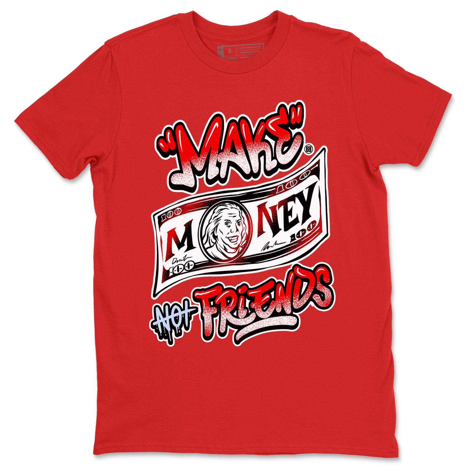 11s Cherry shirts to match jordans Make Money Not Friends sneaker match tees Air Jordan 11 Retro Cherry match shoes to clothes SNRT Sneaker Tees unisex cotton Red 2 shirts