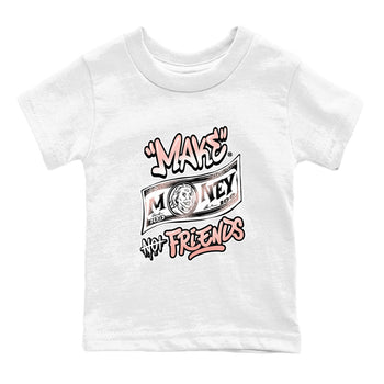 11s Legend Pink shirt to match jordans Make Money Not Friends sneaker tees Air Jordan 11 Legend Pink SNRT sneaker release tees baby toddler White 2 cotton Shirt