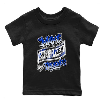 12s Blueberry shirts to match jordans Make Money Not Friends sneaker match tees Air Jordan 12 Blueberry SNRT Sneaker Release Tees Youth Baby Black 2 crew neck shirts