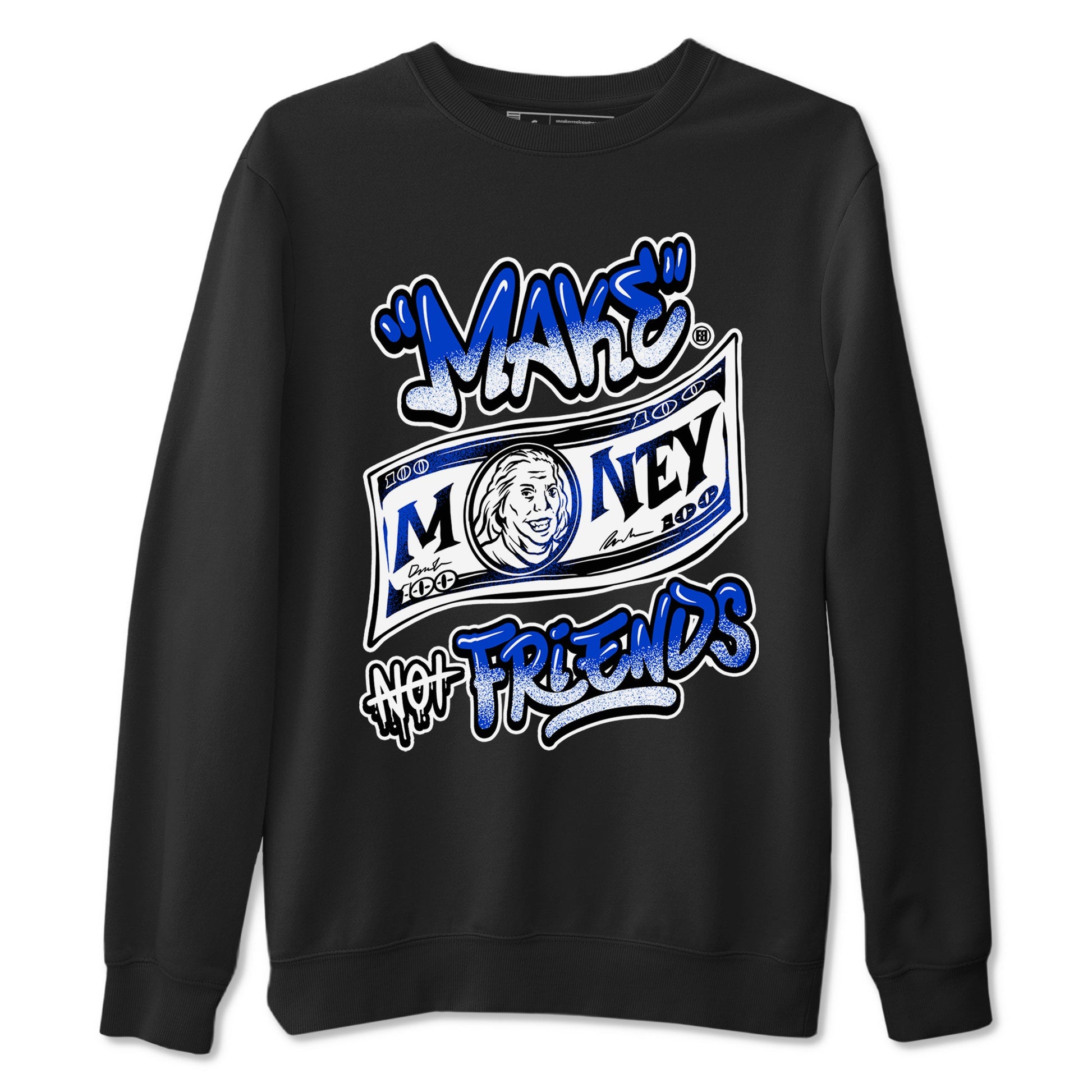 12s Blueberry shirts to match jordans Make Money Not Friends sneaker match tees Air Jordan 12 Blueberry SNRT Sneaker Release Tees unisex cotton Black 2 crew neck shirts