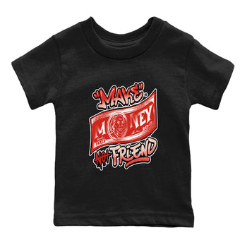 13s Dune Red shirts to match jordans Make Money Not Friends sneaker match tees Air Jordan 13 Dune Red SNRT Sneaker Tees streetwear brand Baby and Youth Black 2 cotton tee