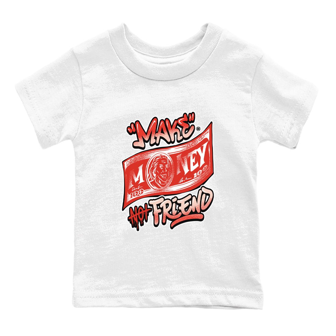 13s Dune Red shirts to match jordans Make Money Not Friends sneaker match tees Air Jordan 13 Dune Red SNRT Sneaker Tees streetwear brand Baby and Youth White 2 cotton tee