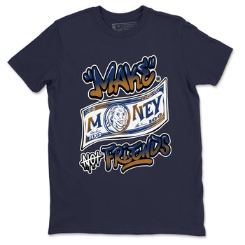 13 Midnight Navy Shirts To Match Jordans Make Money Not Friends Sneaker Shirts Air Jordan 13 Midnight Navy SNRT Sneaker Release Tees Unisex Cotton Crew Neck Navy 2 crew neck shirts