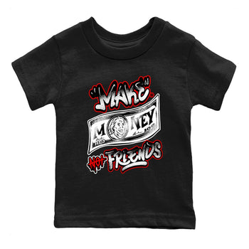 Air Jordan 14 Black Toe t shirts to match sneakers Make Money Not Friends sneaker match tees 14s Black Toe sneaker match tee SNRT Sneaker Tees Youth Baby Black 2 tee