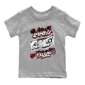 Air Jordan 14 Black Toe t shirts to match sneakers Make Money Not Friends sneaker match tees 14s Black Toe sneaker match tee SNRT Sneaker Tees Youth Baby Heather Grey 2 tee