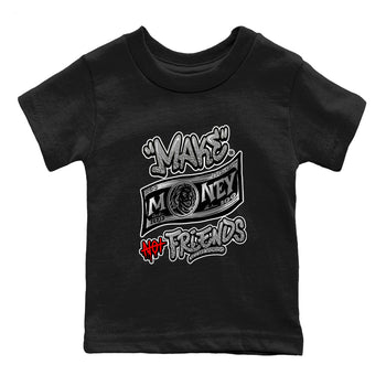 3s Black Cement shirts to match jordans Make Money Not Friends sneaker match tees Air Jordan 3 Retro Black Cement SNRT Sneaker Release Tees Youth Baby Black 2 crew neck shirts