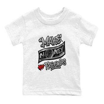 3s Black Cement shirts to match jordans Make Money Not Friends sneaker match tees Air Jordan 3 Retro Black Cement SNRT Sneaker Release Tees Youth Baby White 2 crew neck shirts