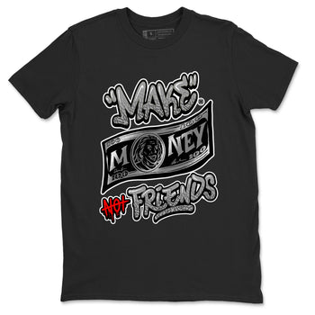 3s Black Cement shirts to match jordans Make Money Not Friends sneaker match tees Air Jordan 3 Retro Black Cement SNRT Sneaker Release Tees unisex cotton Black 2 crew neck shirts