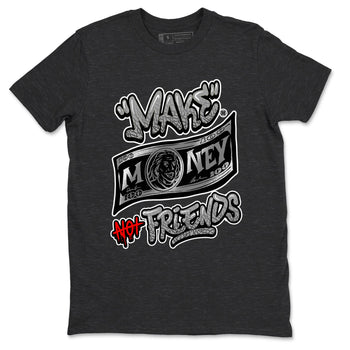 3s Black Cement shirts to match jordans Make Money Not Friends sneaker match tees Air Jordan 3 Retro Black Cement SNRT Sneaker Release Tees unisex cotton Charcoal Heather 2 crew neck shirts