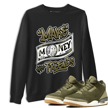 Sneaker Threads – Sneaker Threads To Match Air Jordan 3 Family Affair Shoes – Make Money Not Friends Tee Black 1