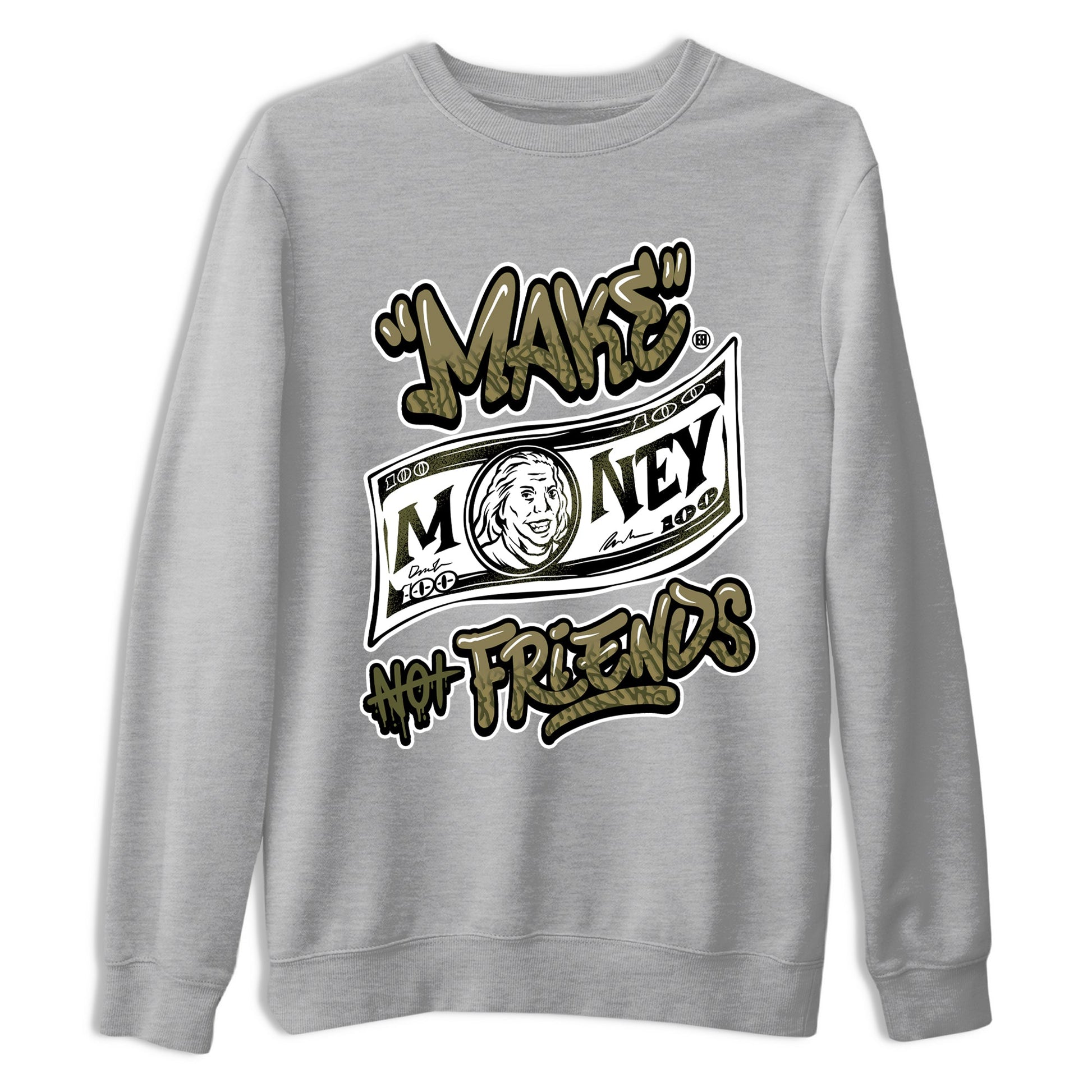 Sneaker Threads – Sneaker Threads To Match Air Jordan 3 Family Affair Shoes – Make Money Not Friends Tee Heather Grey 2