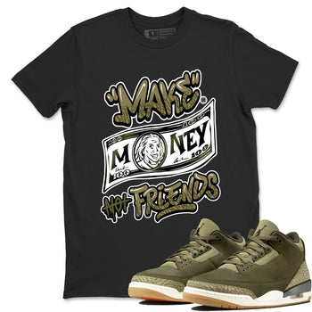Sneaker Threads – Sneaker Threads To Match Air Jordan 3 Family Affair Shoes – Make Money Not Friends Tee Black 1