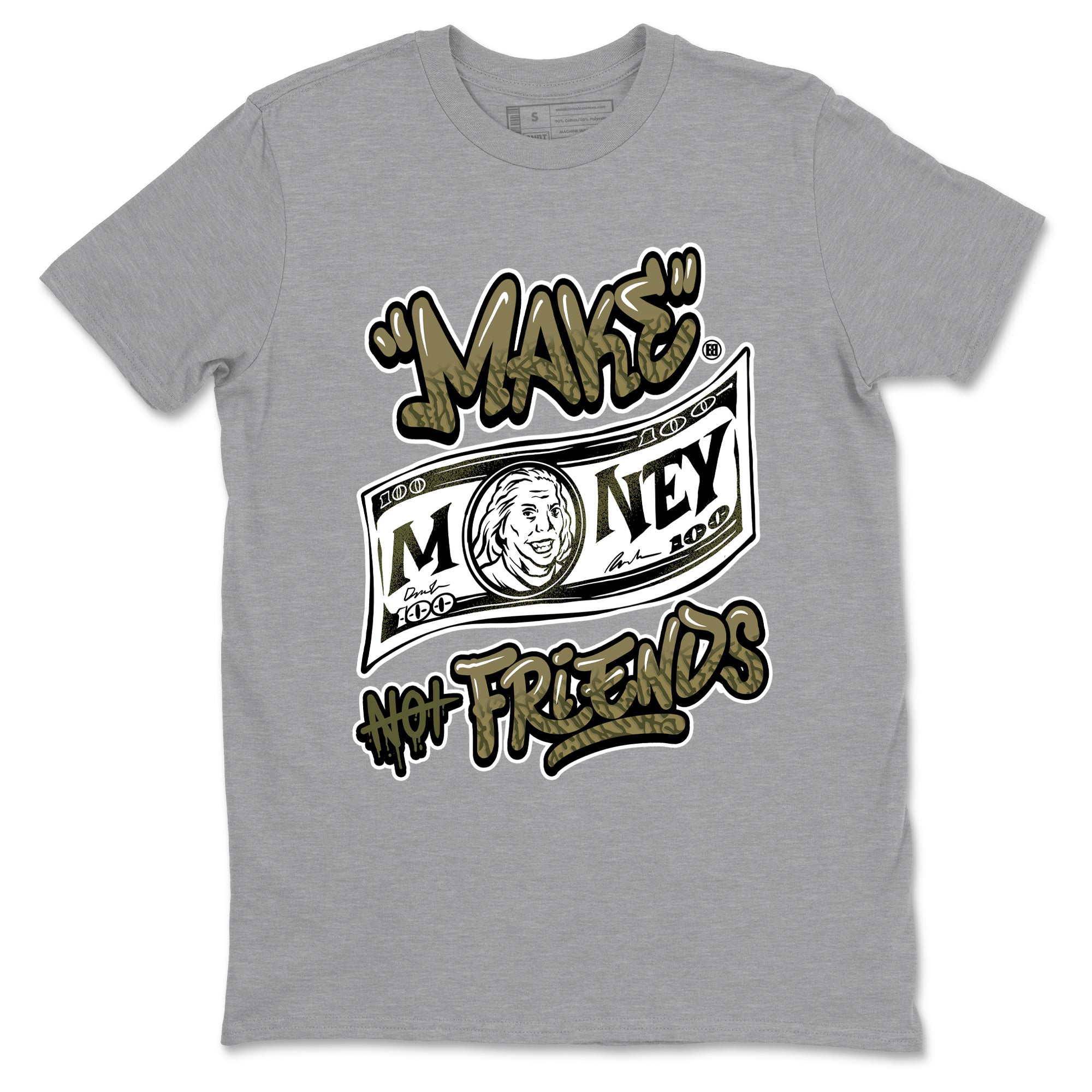 Sneaker Threads – Sneaker Threads To Match Air Jordan 3 Family Affair Shoes – Make Money Not Friends Tee Heather Grey 2