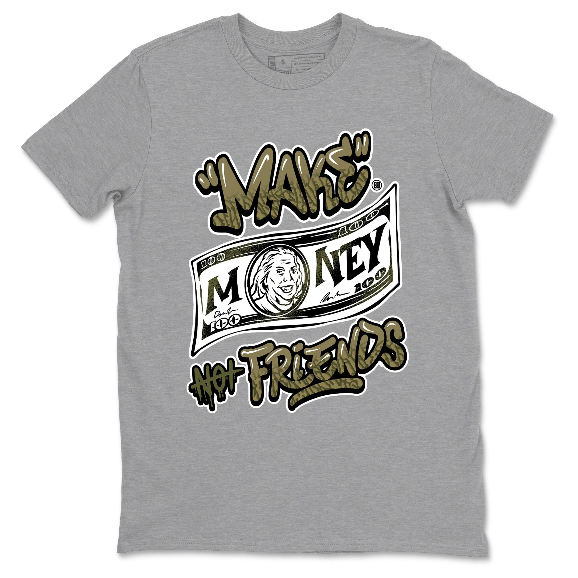 Sneaker Threads – Sneaker Threads To Match Air Jordan 3 Family Affair Shoes – Make Money Not Friends Tee Heather Grey 2