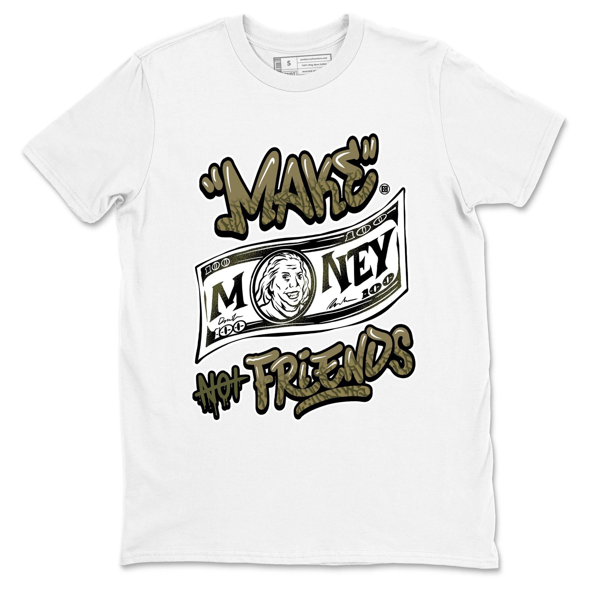 Sneaker Threads – Sneaker Threads To Match Air Jordan 3 Family Affair Shoes – Make Money Not Friends Tee White 2