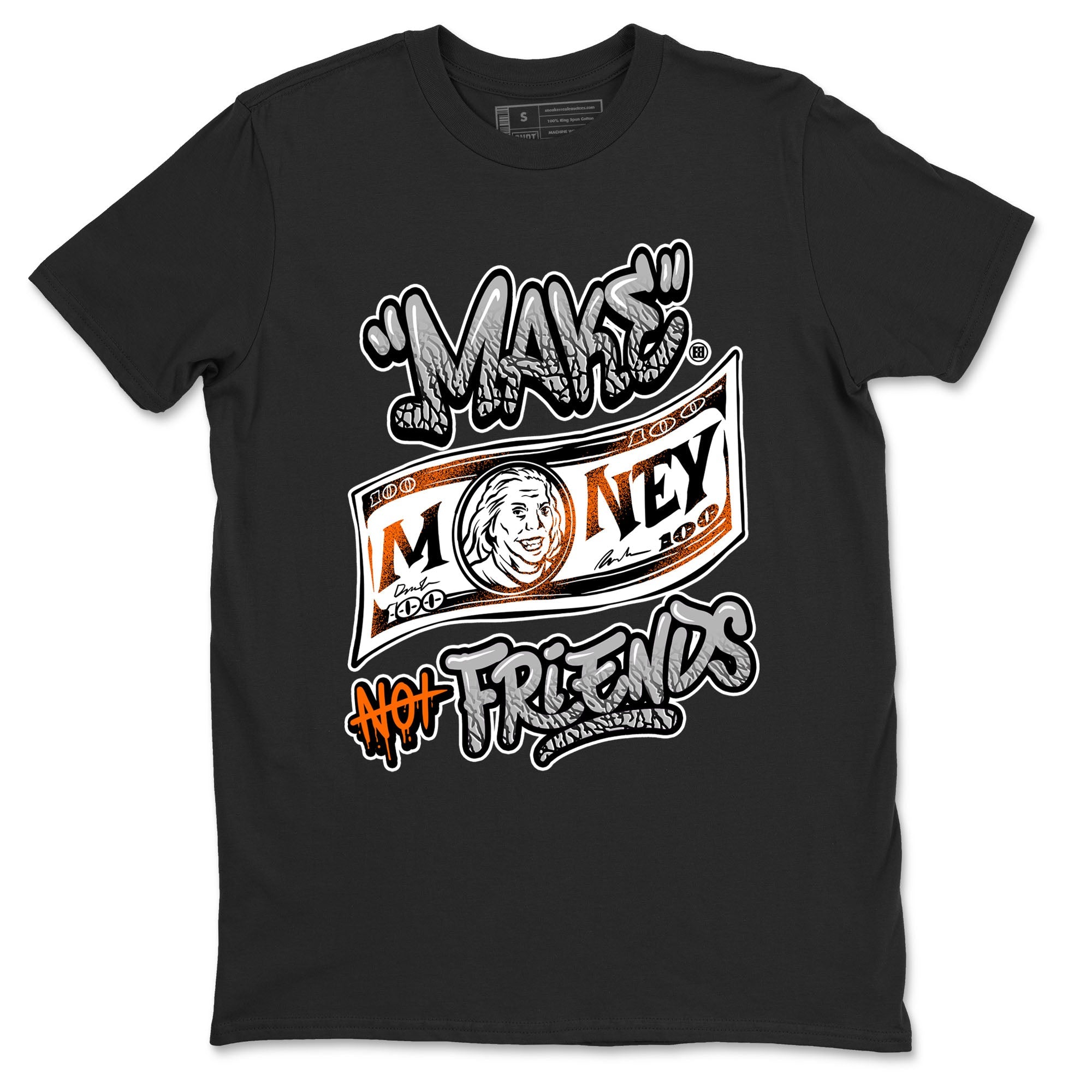3s Georgia Peach shirt to match jordans Make Money Not Friends sneaker tees Air Jordan 3 Retro Georgia Peach SNRT Sneaker Release Tees unisex cotton Black 2 crew neck shirt