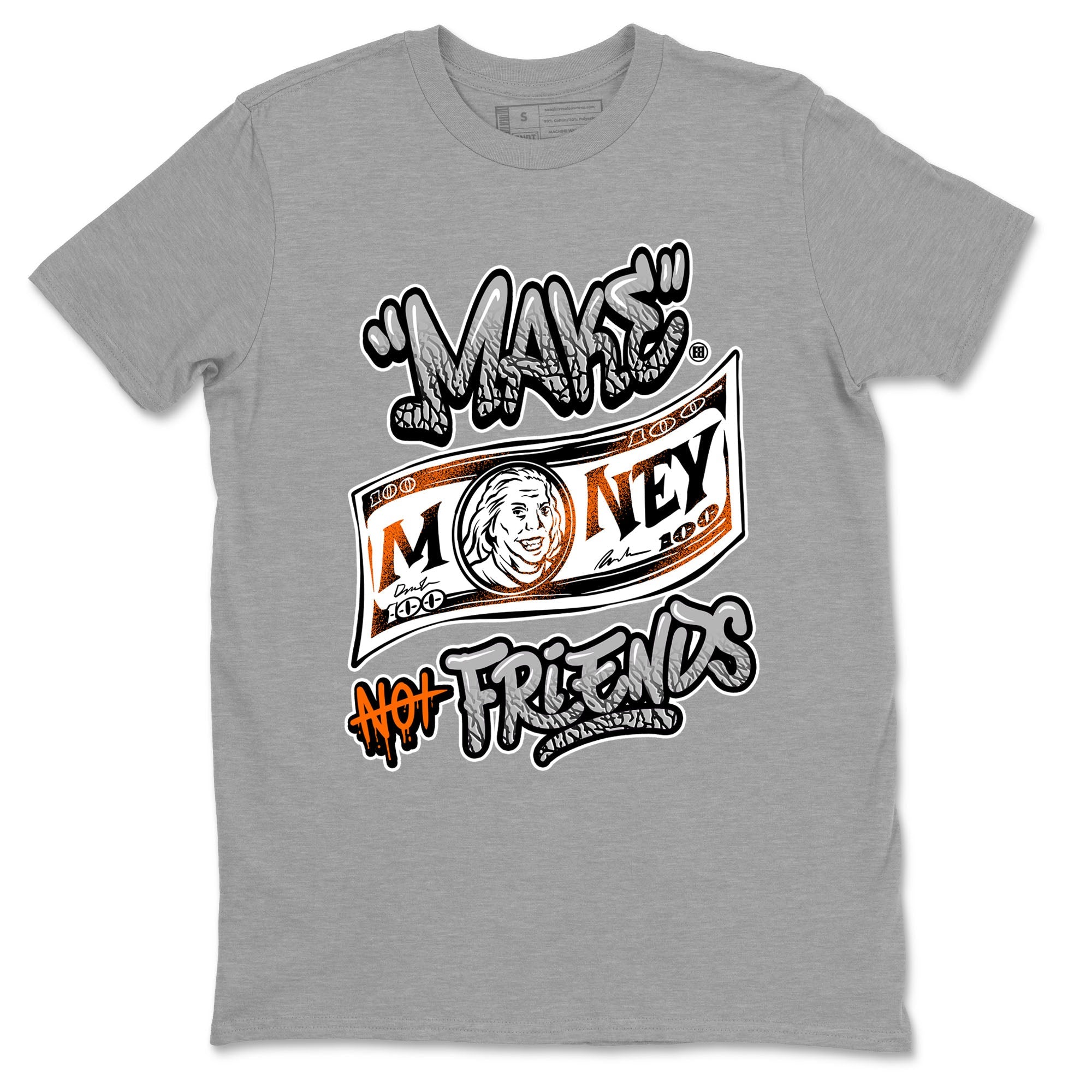 3s Georgia Peach shirt to match jordans Make Money Not Friends sneaker tees Air Jordan 3 Retro Georgia Peach SNRT Sneaker Release Tees unisex cotton Heather Grey 2 crew neck shirt