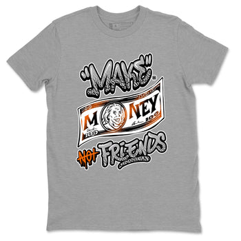 3s Georgia Peach shirt to match jordans Make Money Not Friends sneaker tees Air Jordan 3 Retro Georgia Peach SNRT Sneaker Release Tees unisex cotton Heather Grey 2 crew neck shirt
