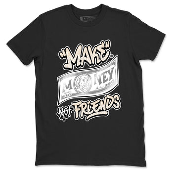 Make Money Not Friends sneaker match t-shirt styled to complete your fit with the Air Jordan 3 Pure Money sneakers, shown in Black 2.