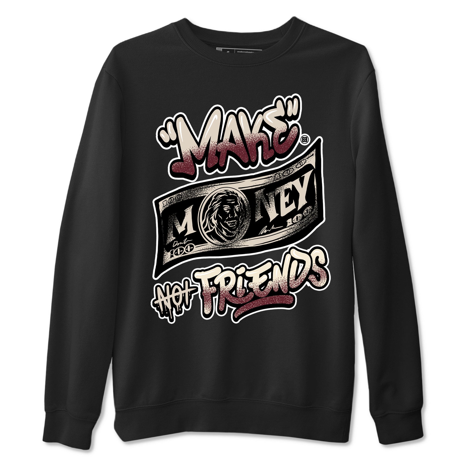 4s A Ma Maniere x Fossil Stone shirts to match jordans Make Money Not Friends sneaker match tees Air Jordan 4 A Ma Maniere x Fossil Stone match shoes to clothes SNRT Sneaker Tees unisex cotton Black 2 shirts