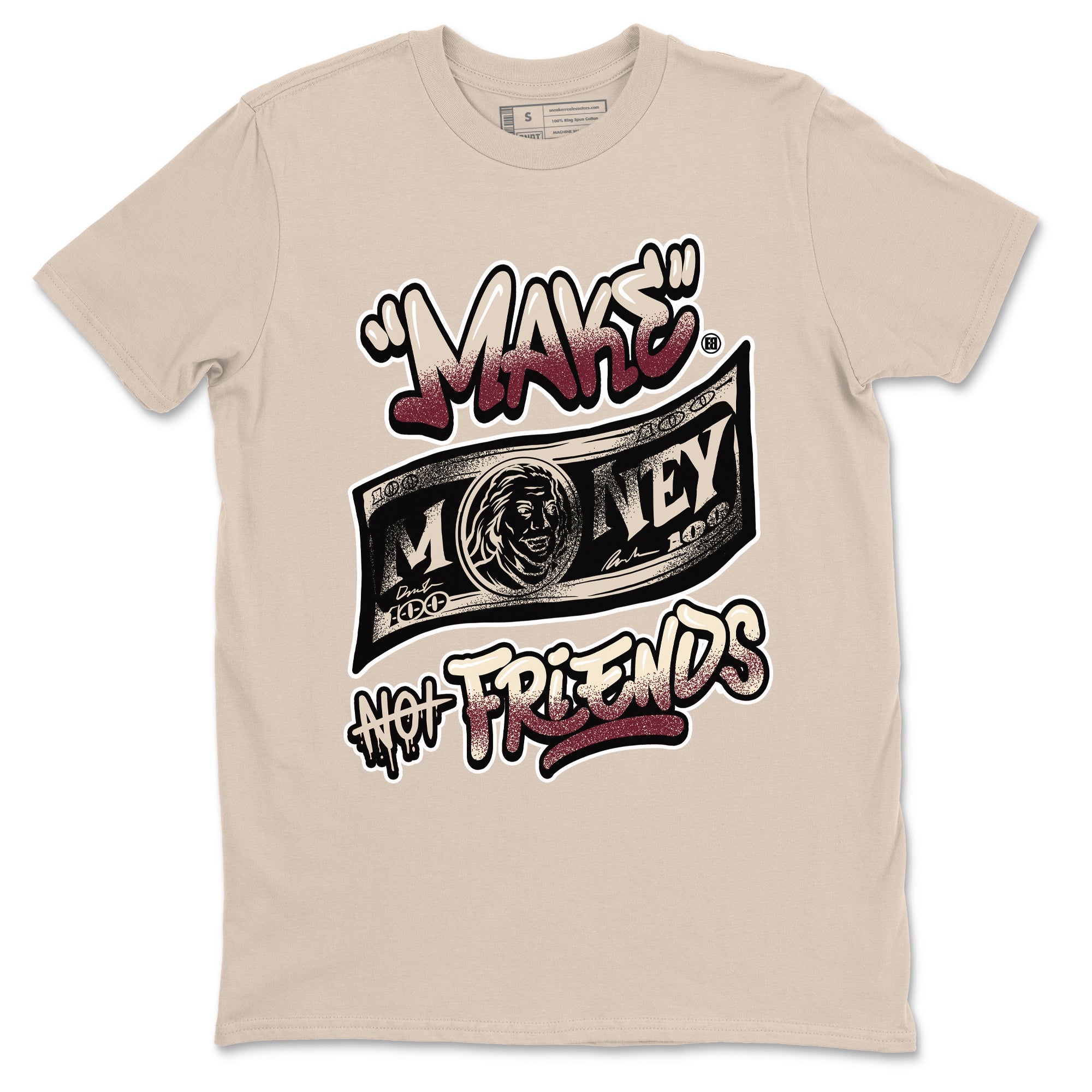 4s A Ma Maniere x Fossil Stone shirts to match jordans Make Money Not Friends sneaker match tees Air Jordan 4 A Ma Maniere x Fossil Stone match shoes to clothes SNRT Sneaker Tees unisex cotton Sand 2 shirts