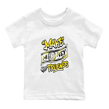 Air Jordan 4 Retro Vivid Sulfur shirt to match jordans Make Money Not Friends sneaker tees 4s Vivid Sulfur SNRT Sneaker release tees baby toddler White 2 cotton Shirt