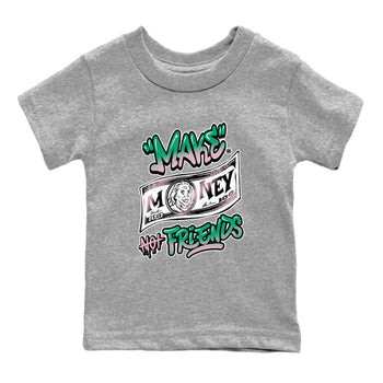 Dunk Low Medium Soft Pink Malachite shirt to match jordans Make Money Not Friends sneaker tees Dunks Medium Soft Pink Malachite Streetwear Brand SNRT Sneaker Release Tees baby toddler Heather Grey 2 cotton Shirt