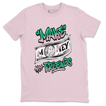 Dunk Low Medium Soft Pink Malachite shirt to match jordans Make Money Not Friends sneaker tees Dunks Medium Soft Pink Malachite Streetwear Brand SNRT Sneaker Release Tees unisex cotton Pink 2 crew neck shirt