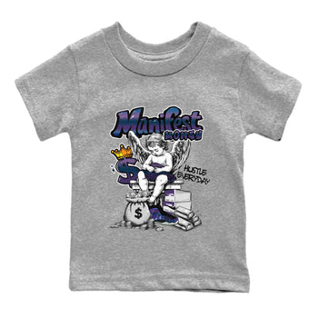 Foams One Galaxy shirts to match jordans Manifest Money best t shirts to wear with jordans Air Foamposite One Galaxy match shoes to clothes SNRT Sneaker Tees Youth Baby Heather Grey 2 tee