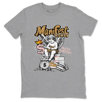 AF1 Linen shirts to match jordans Manifest Money sneaker match tees Air Force 1 Linen match shoes to clothes SNRT Sneaker Tees unisex cotton Heather Grey 2 shirts