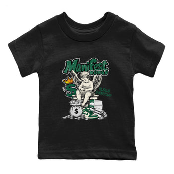 Sneaker Threads – Sneaker Tees To Match Air Jordan 1 Pro Green – Manifest Money Youth Graphic Tee Black 2. Perfect for Jordan releases 2025 colorways.