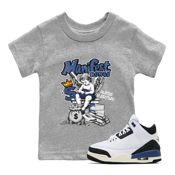 3s For The Love to match jordans Manifest Money sneaker match tees A Ma Maniere For The Love match shoes to clothes SNRT Sneaker Tees Youth Baby Heather Grey 1 tee