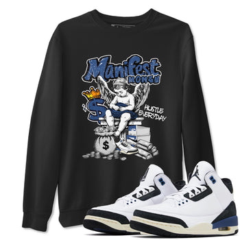 3s For The Love to match jordans Manifest Money sneaker match tees A Ma Maniere For The Love match shoes to clothes SNRT Sneaker Tees unisex cotton Black 1 shirts