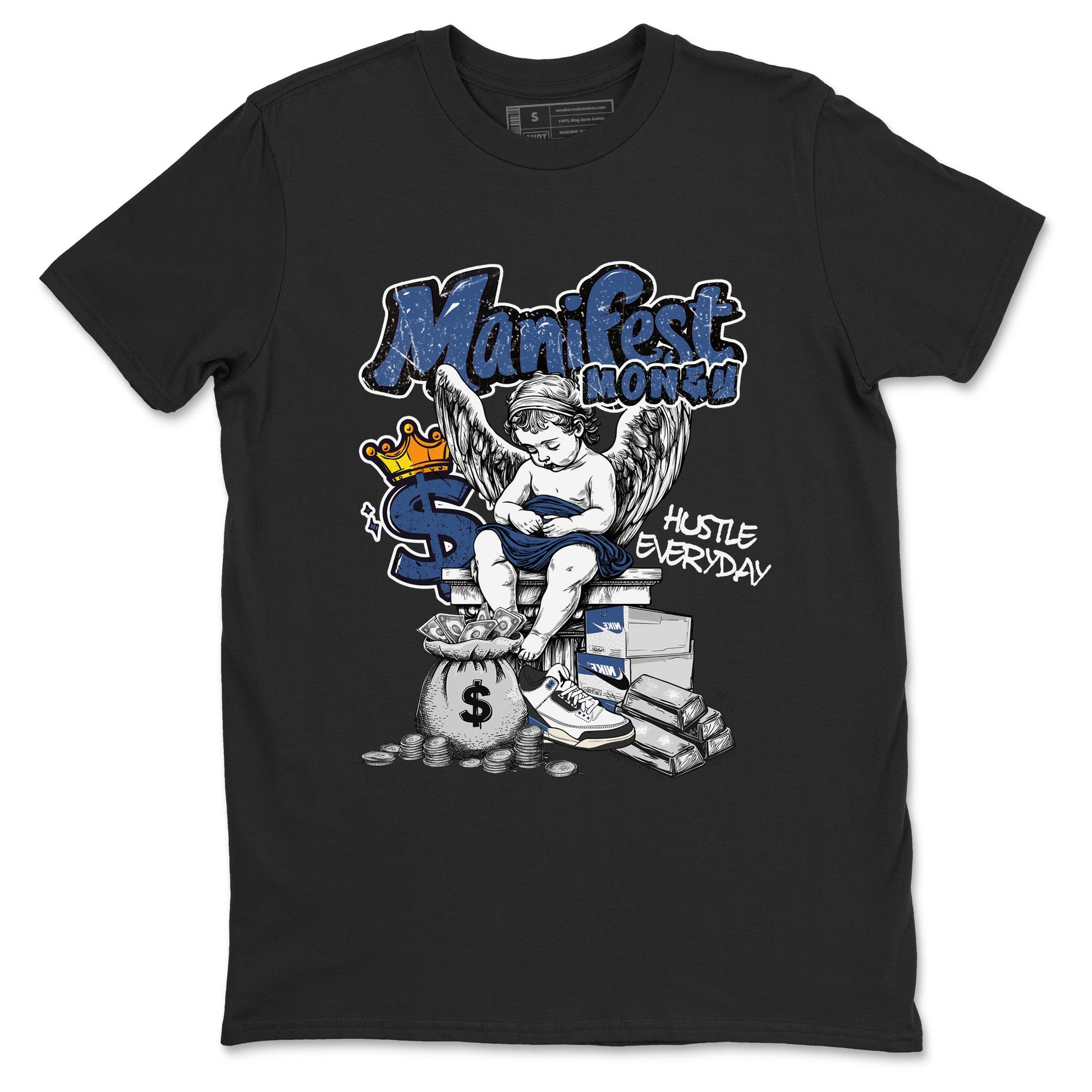 3s For The Love to match jordans Manifest Money sneaker match tees A Ma Maniere For The Love match shoes to clothes SNRT Sneaker Tees unisex cotton Black 2 shirts