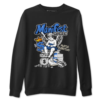 3s Lucky Shorts shirts to match jordans Manifest Money best t shirts to wear with jordans Air Jordan 3 Lucky Shorts match shoes to clothes SNRT Sneaker Tees unisex cotton Black 2 shirts