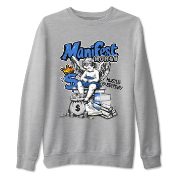 3s Lucky Shorts shirts to match jordans Manifest Money best t shirts to wear with jordans Air Jordan 3 Lucky Shorts match shoes to clothes SNRT Sneaker Tees unisex cotton Heather Grey 2 shirts