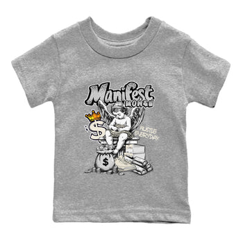 3s Sail and Cement Grey shirts to match jordans Manifest Money sneaker match tees Air Jordan 3 Retro Sail and Cement Grey match shoes to clothes SNRT Sneaker Tees Youth Baby Heather Grey 2 tee