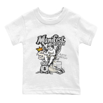 3s Sail and Cement Grey shirts to match jordans Manifest Money sneaker match tees Air Jordan 3 Retro Sail and Cement Grey match shoes to clothes SNRT Sneaker Tees Youth Baby White 2 tee