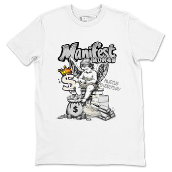 3s Sail and Cement Grey shirts to match jordans Manifest Money sneaker match tees Air Jordan 3 Retro Sail and Cement Grey match shoes to clothes SNRT Sneaker Tees unisex cotton White 2 shirts