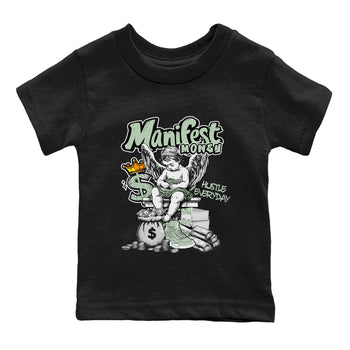 4s Abundance shirts to match jordans Manifest Money sneaker match tees Air Jordan 4 Seafoam match shoes to clothes SNRT Sneaker Tees Youth Baby Black 2 tee