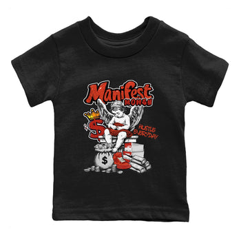 4s Brick By Brick shirts to match jordans Manifest Money best t shirts to wear with jordans Nigel Sylvester x Air Jordan 4 Brick by Brick match shoes to clothes SNRT Sneaker Tees Youth Baby Black 2 tee