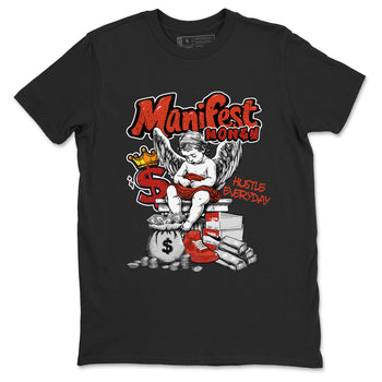 4s Brick By Brick shirts to match jordans Manifest Money best t shirts to wear with jordans Nigel Sylvester x Air Jordan 4 Brick by Brick match shoes to clothes SNRT Sneaker Tees unisex cotton Black 2 shirts
