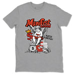 4s Brick By Brick shirts to match jordans Manifest Money best t shirts to wear with jordans Nigel Sylvester x Air Jordan 4 Brick by Brick match shoes to clothes SNRT Sneaker Tees unisex cotton Heather Grey 2 shirts