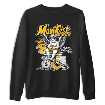 Sneaker match tees – Sneaker Tees To Match Air Jordan 5 Tokyo Shoes – Manifest Money Tee Black 2