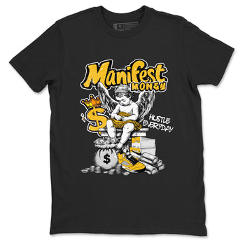 Sneaker match tees – Sneaker Tees To Match Air Jordan 5 Tokyo Shoes – Manifest Money Tee Black 2
